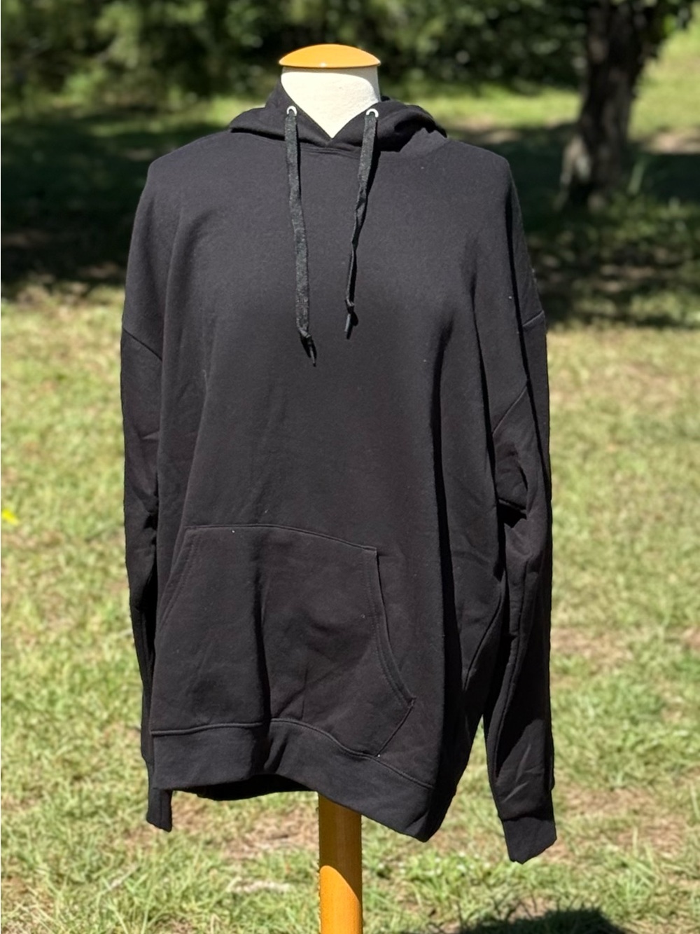 NWOT Men's Fruit of the Loom Black Casual Classic Pullover Hoodie Size 2XL
